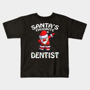 Santas Favorite Dentist Christmas Kids T-Shirt